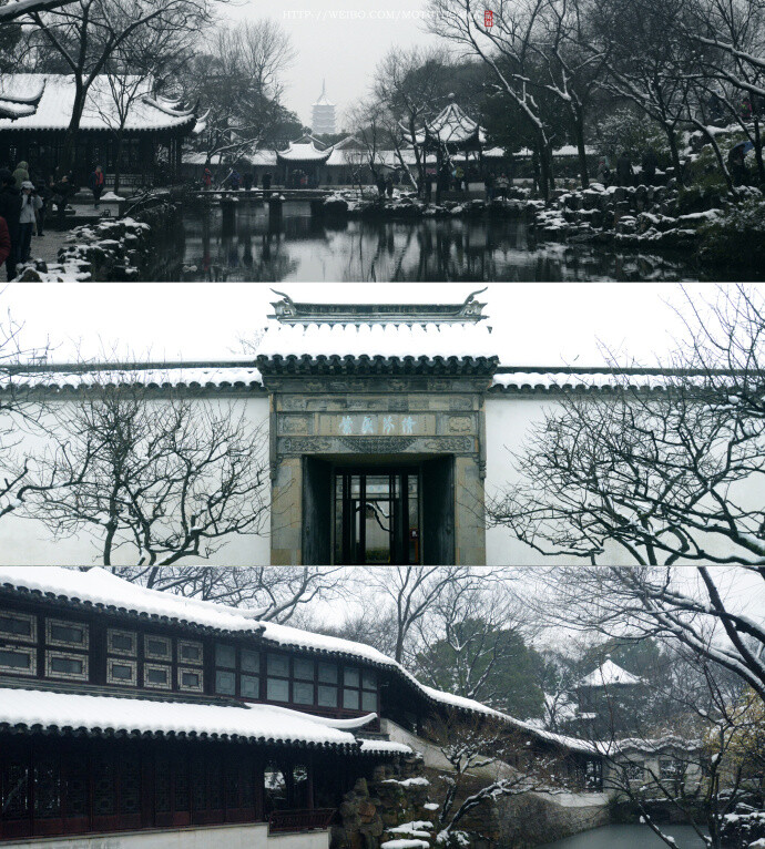 江南雪，轻素剪云端。琼树忽惊春意早，梅花偏觉晓香寒，清夜好重看。——2018年1月28日，摄于拙政园；狮子林；怡园；园区钟南街。 ​​​​