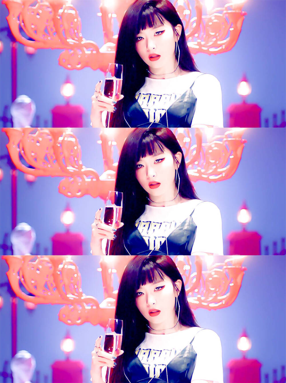 red velvet 姜涩琪 seulqi 《bad boy》mv 截屏 壁纸