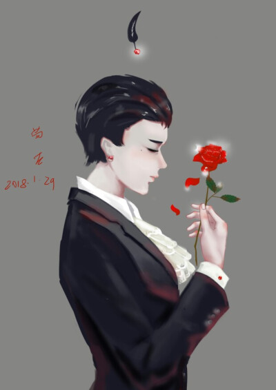 如果可以的话
我想送你一朵闪亮的花
想来芦苇盛开在厚厚的冰下
你也能看到莲藕发出的芽
【半临摹】
