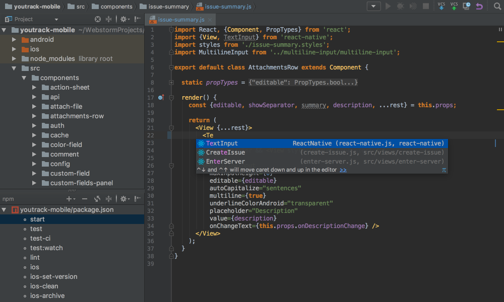 JavaScript编程工具WebStorm。