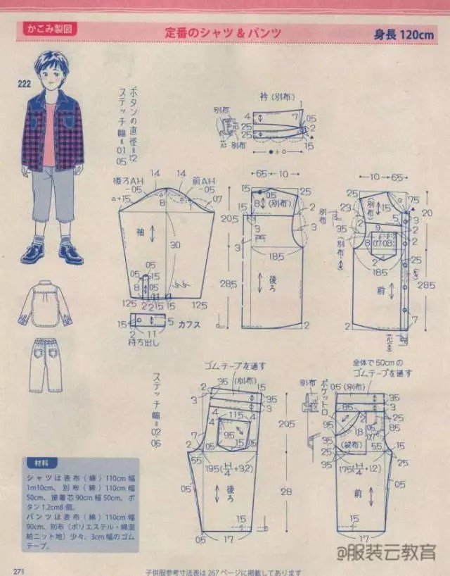 男童版型图