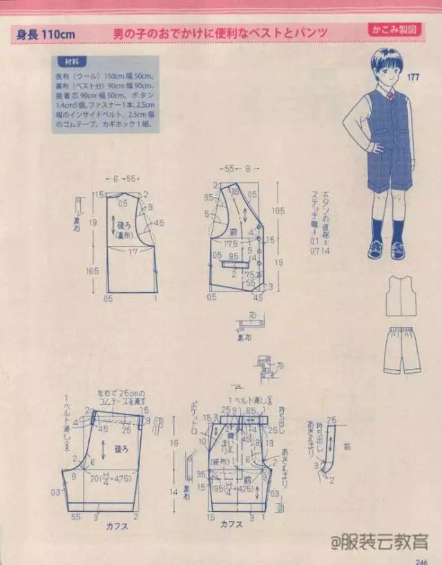 童装版型图