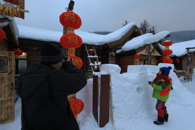 雪乡童话美的有些不真实。