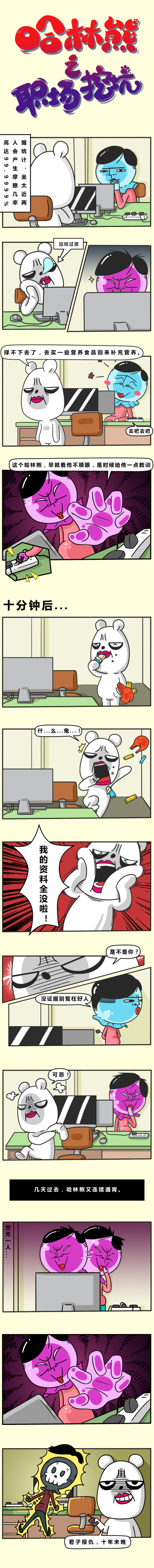 哈林熊职场漫画