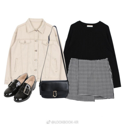 米白色牛仔衣穿搭为早春做好准备~ ​​​​