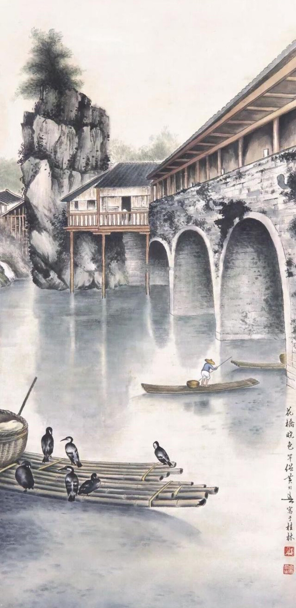  黄幻吾：（1906—1985）名罕，号罕僧，是现代岭南画派著名画家。生前为广州博物馆委员、苏州美专教务长、上海烟雨画院院长、中国美术家协会会员、中国美术家协会上海分会理事、上海文史研究馆馆员、上海中国画画院画师。