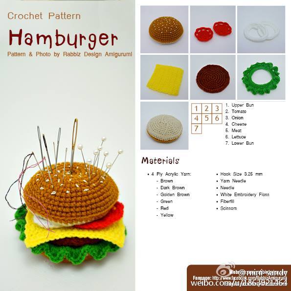 hamburger针插