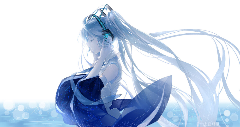 VOCALOID 初音未来 绘师：上官绯樱（pixiv id=4325914） 本作品pixiv id=67036995