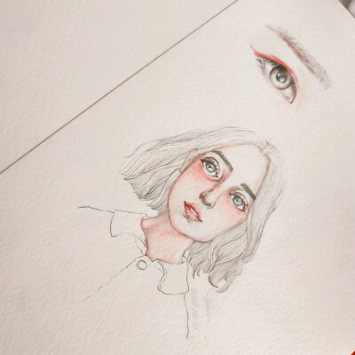 好久都没碰了，趁今天值班撸了一张