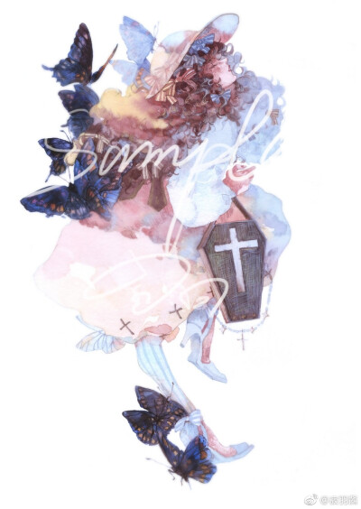 〖凉糕〗@寂羽酱 水彩 唯美