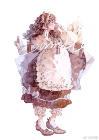 〖凉糕〗@寂羽酱 水彩 唯美