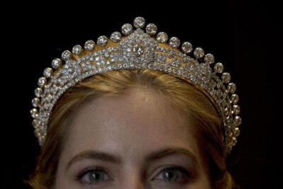 1930s diamond cartier tiara previously belonging to Mary, Duchess of Roxburghe, sold through Sotheby’s Auction House.