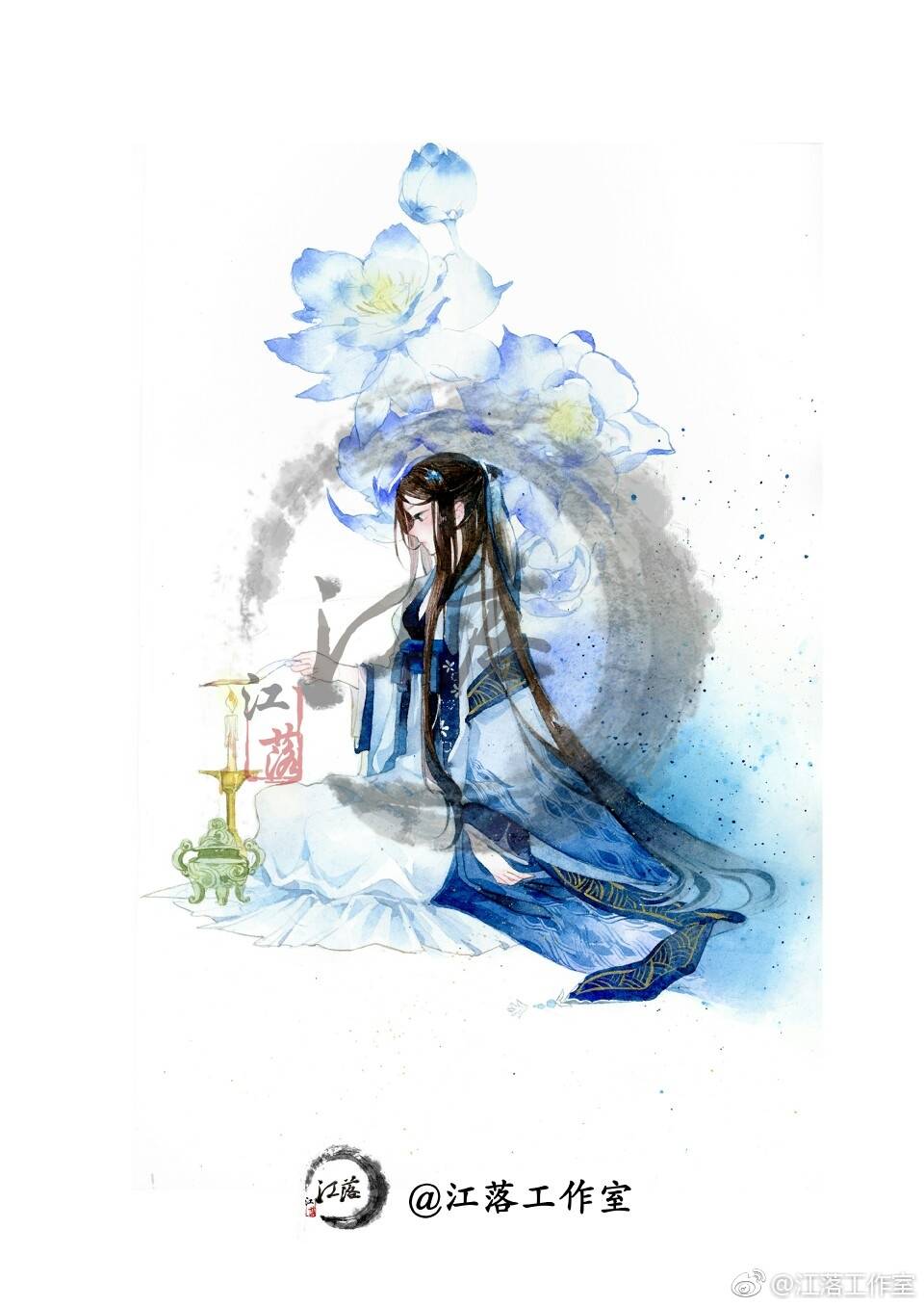 画师：peako
《怜莲》