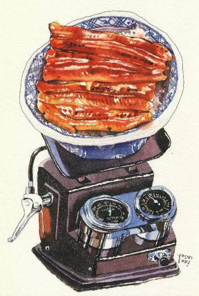 【水彩美食插画】作者：日本插画师：大崎吉之