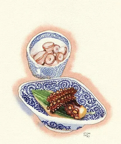 【水彩美食插画】作者：日本插画师：大崎吉之