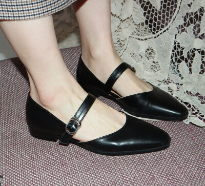 代购 Mini buckle strap shoes