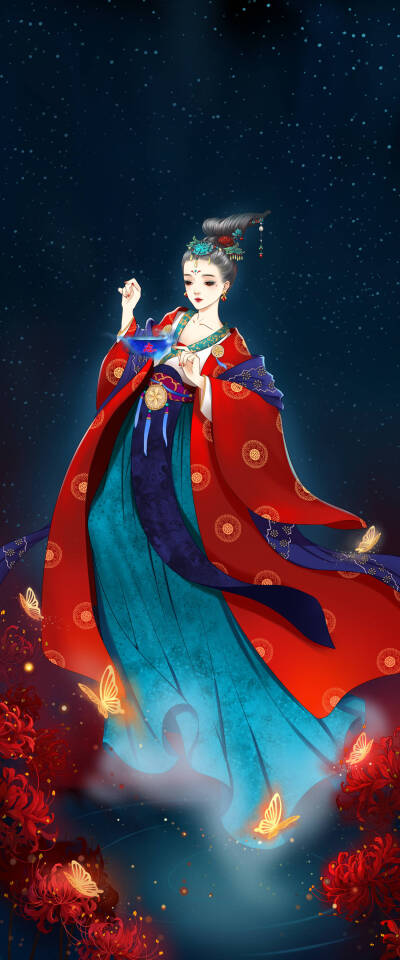 【古风】【美人】
月明星稀，乌鹊南飞，绕树三匝，何枝可依？
by相思有归期