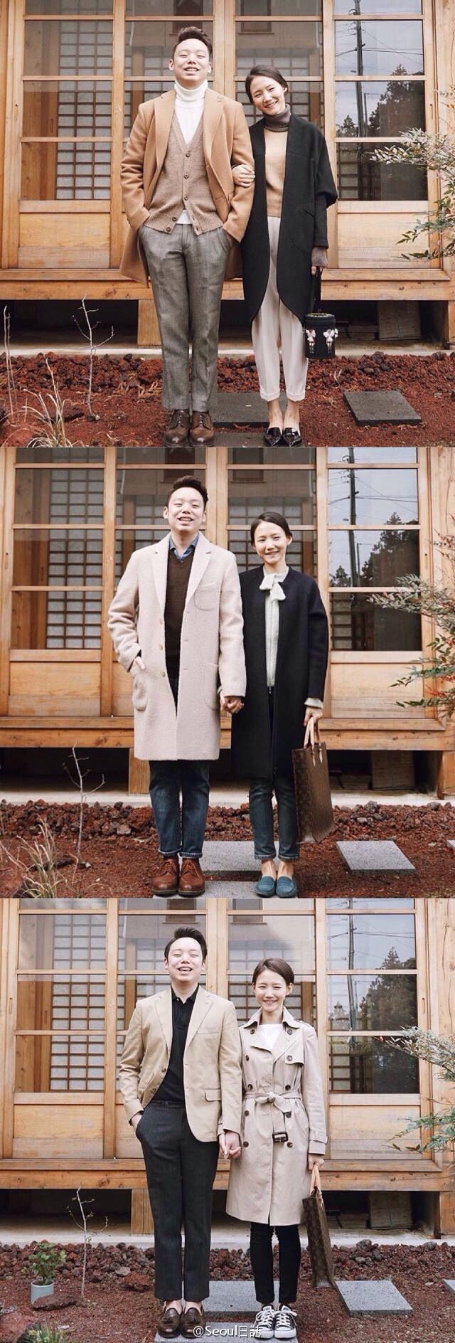 最近咂摸着情侣装,就找了ins上面很火的济州岛夫妇的穿搭来寻找穿情侣