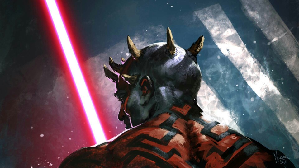 那个西斯尊主,是个扎布拉克人,他挥舞着红色的光剑