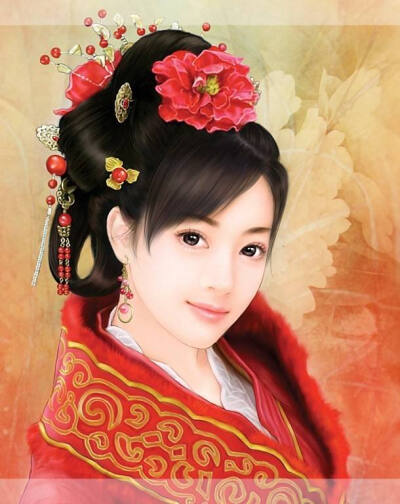 艳昭容，眉目清秀，跟随陛下多年，14岁嫁于曾经是王爷的陛下。最爱大红色。
