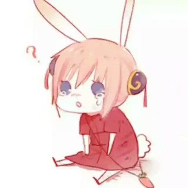 三人 团头 手绘 卡通 可爱 