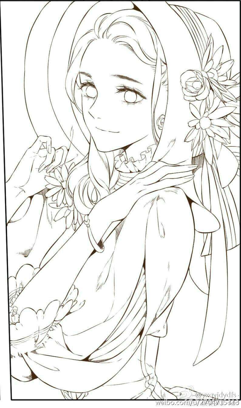 手绘简笔@恋是樱草色