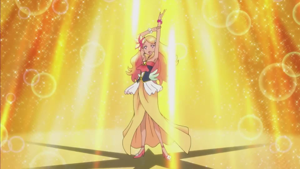 欧哈娜 变身咒语: puecure kururin mirror change 在火红的日落下的