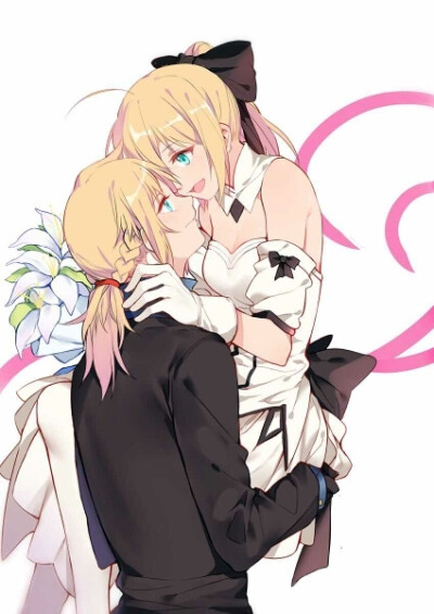 FGO fate 莫德雷德 阿尔托莉雅·潘德拉贡Lily Saber Lily