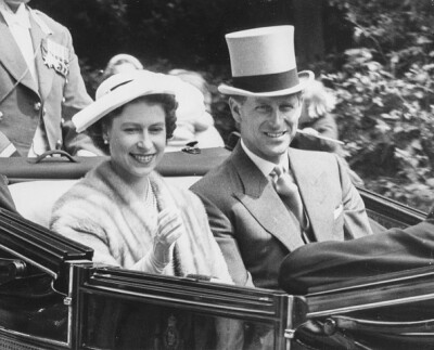 En 1956 La Reine Elisabeth II et le Prince philip