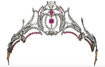 Diamond and Ruby Tiara, second half of the 19th century