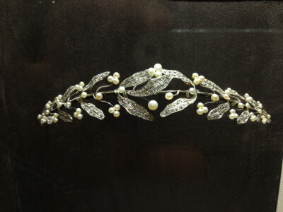 Pearl and diamond tiara by Mellerio dits Meller