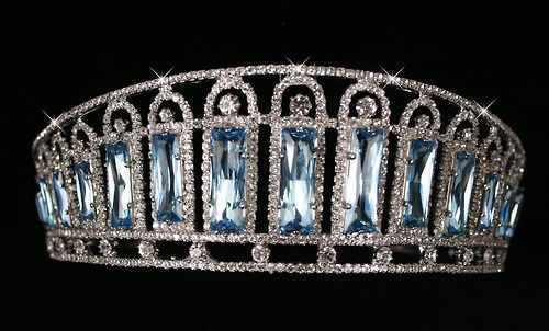 russian crown jewels – the aquamarine and diamond kokoshnik