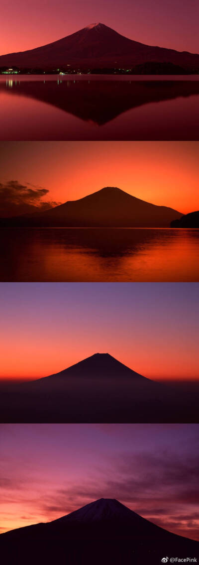 富士山 日本是个美丽的地方