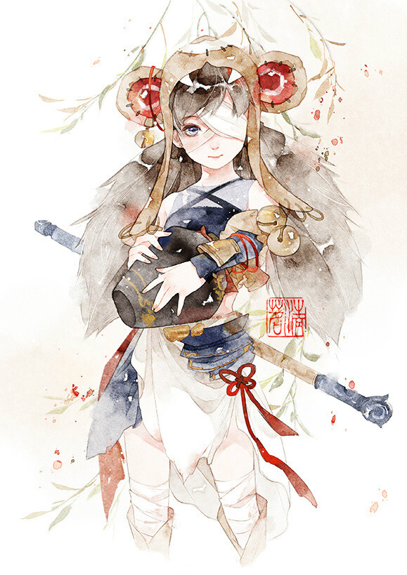 剑网三 丐萝 绘师：清茗