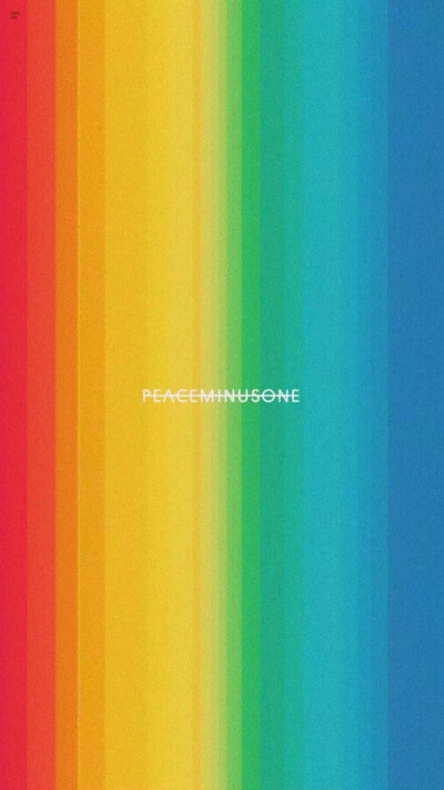 peaceminusone PMO壁纸 彩虹