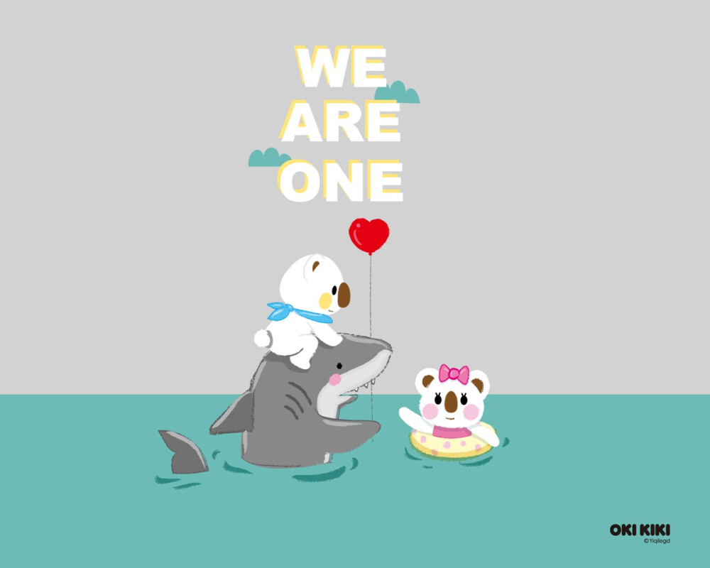 #OKI&KIKI#+#We+are+one#+#OK熊很OK#+#Rare+animal#+#Protect+animal#+#Shark#+#保护动物#+#珍稀动物#+#鲨鱼#+#澳崎熊#