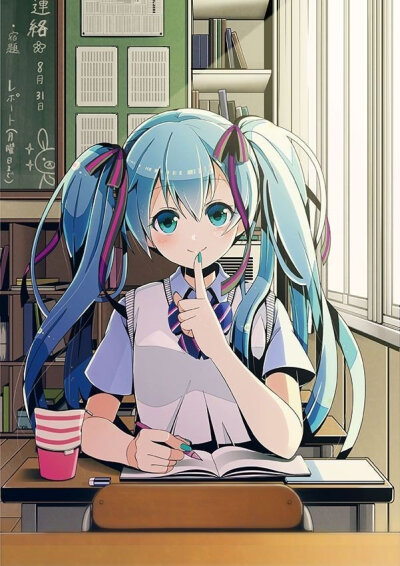 V家族头像，情头，初音未来，偏蓝√