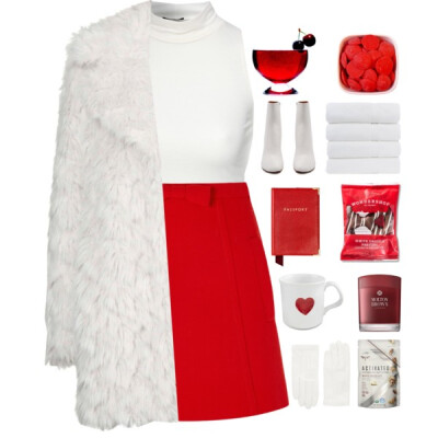 A fashion look from February 2018 featuring sexy crop top, fake fur coat and woolen skirt. Browse and shop related looks.