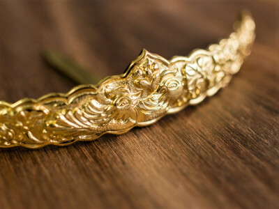 【满池娇钿子】S925银镀金大明风錾刻鸳鸯发冠钿子 尾款/全款跟单 855