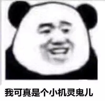 我可真是个小机灵鬼儿