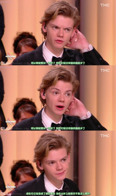 「托马斯•桑斯特」
「Thomas•Brodie-Sangster」
拿图点赞，禁二传.谢谢