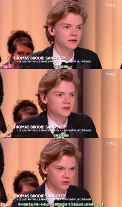 「托马斯•桑斯特」
「Thomas•Brodie-Sangster」
拿图点赞，禁二传.谢谢