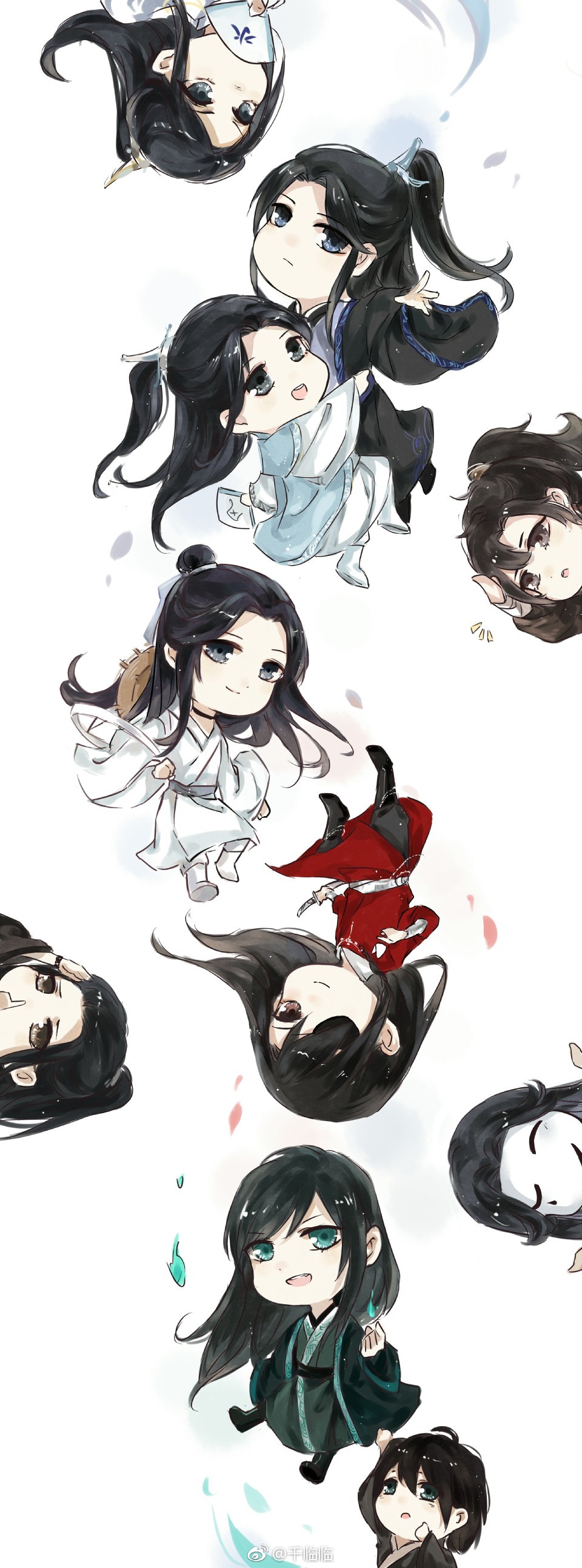 画师@千临临 天官赐福 Q版