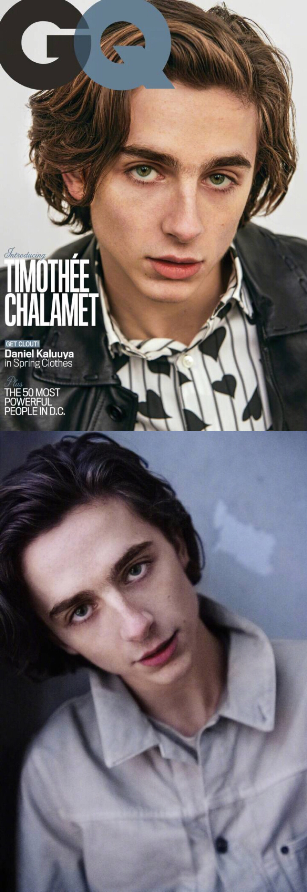 甜茶Timothée Chalamet登上《GQ》三月刊新写真