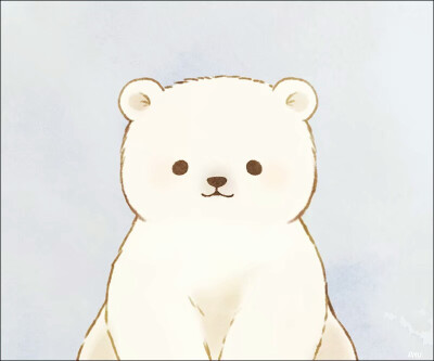 北极熊 可爱 卡通 萌 治愈 头像 憨厚 