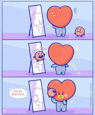 BT21 Van=army
Koya=RM
RJ=Jin
Shooky=suga
Mang=J hope
Chimmy=Jimin
TATA=V
Cooky=jungkook