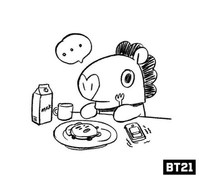 BT21
Van Koya RJ Shooky Mang Chimmy TATA Cooky