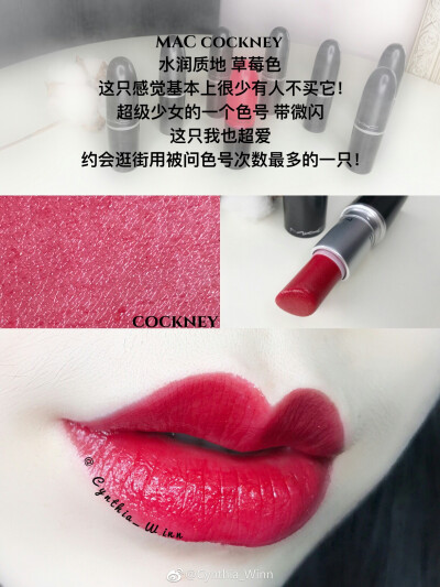 MAMAC 魅可 口红热门色合集
—— chili、mocha、party line、cockney、ruby woo、lady danger、d for danger、russian red
@cynthia_Winn