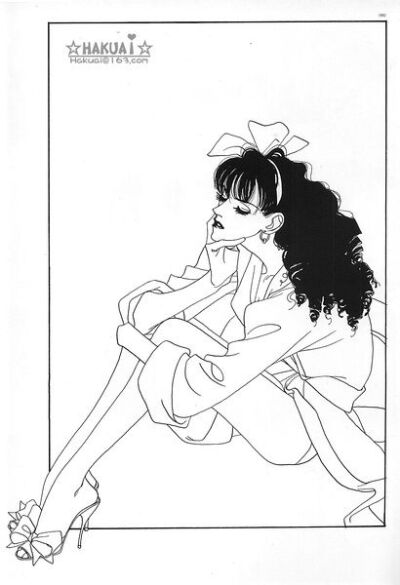 插画·欧美·黑白·复古