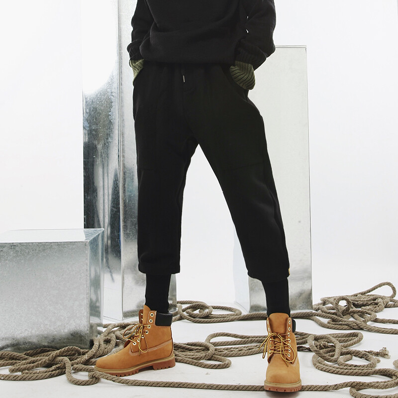 LUCZ原创17冬假两件式独特设计厚呢保暖休闲裤潮